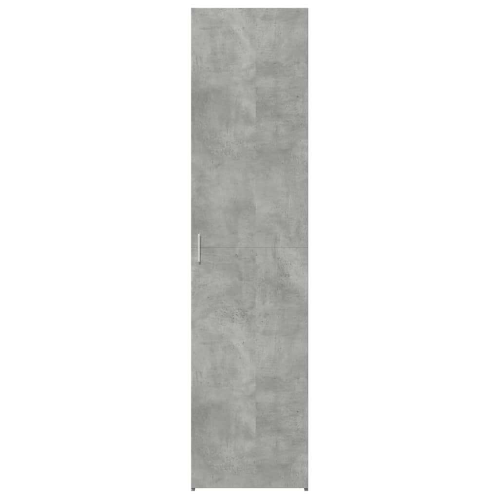vidaXL Dulap înalt, gri beton, 45x42,5x185 cm, lemn compozit