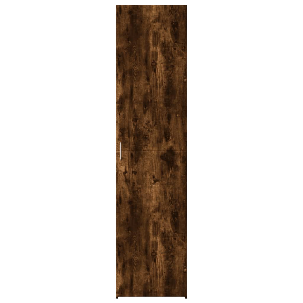 vidaXL Dulap înalt, stejar fumuriu, 45x42,5x185 cm, lemn compozit