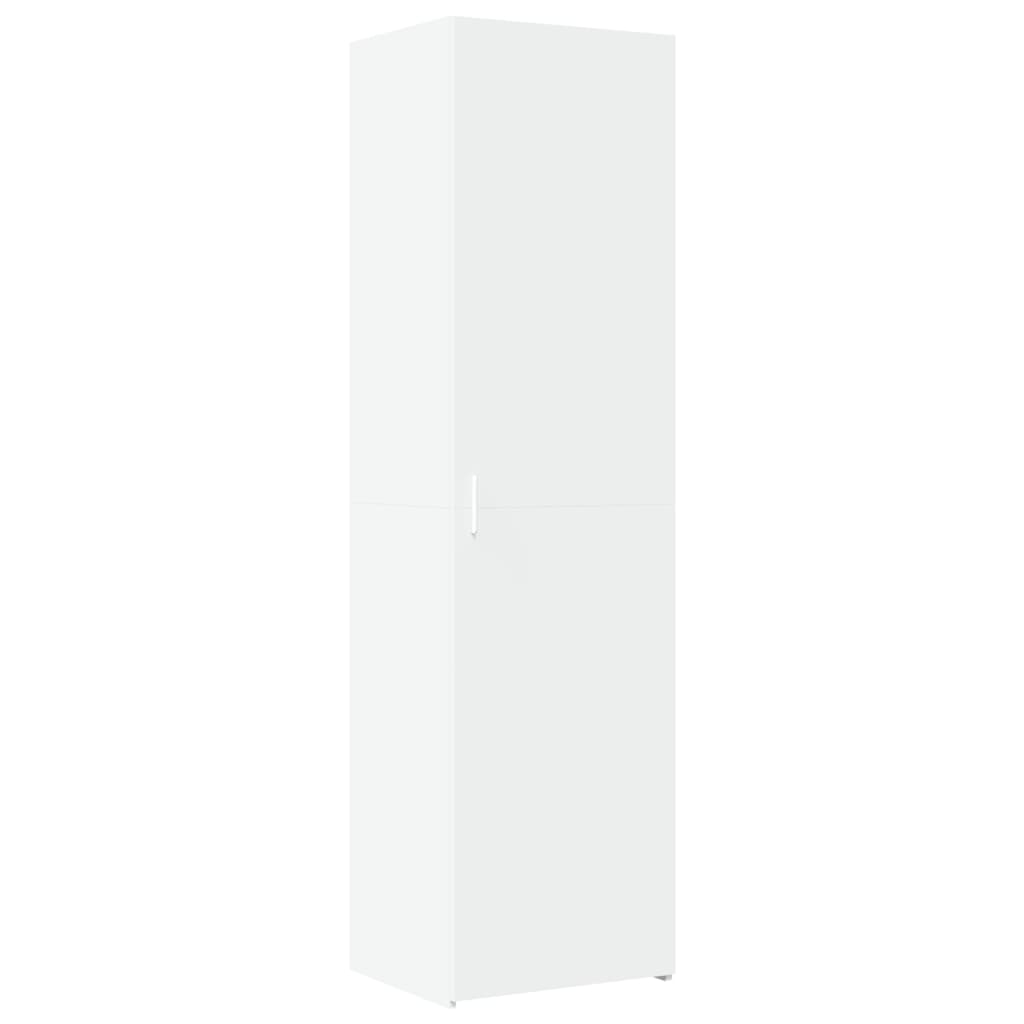vidaXL Dulap înalt, alb, 50x42,5x185 cm, lemn prelucrat