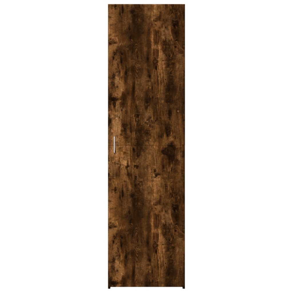 vidaXL Dulap înalt, stejar fumuriu, 50x42,5x185 cm, lemn prelucrat