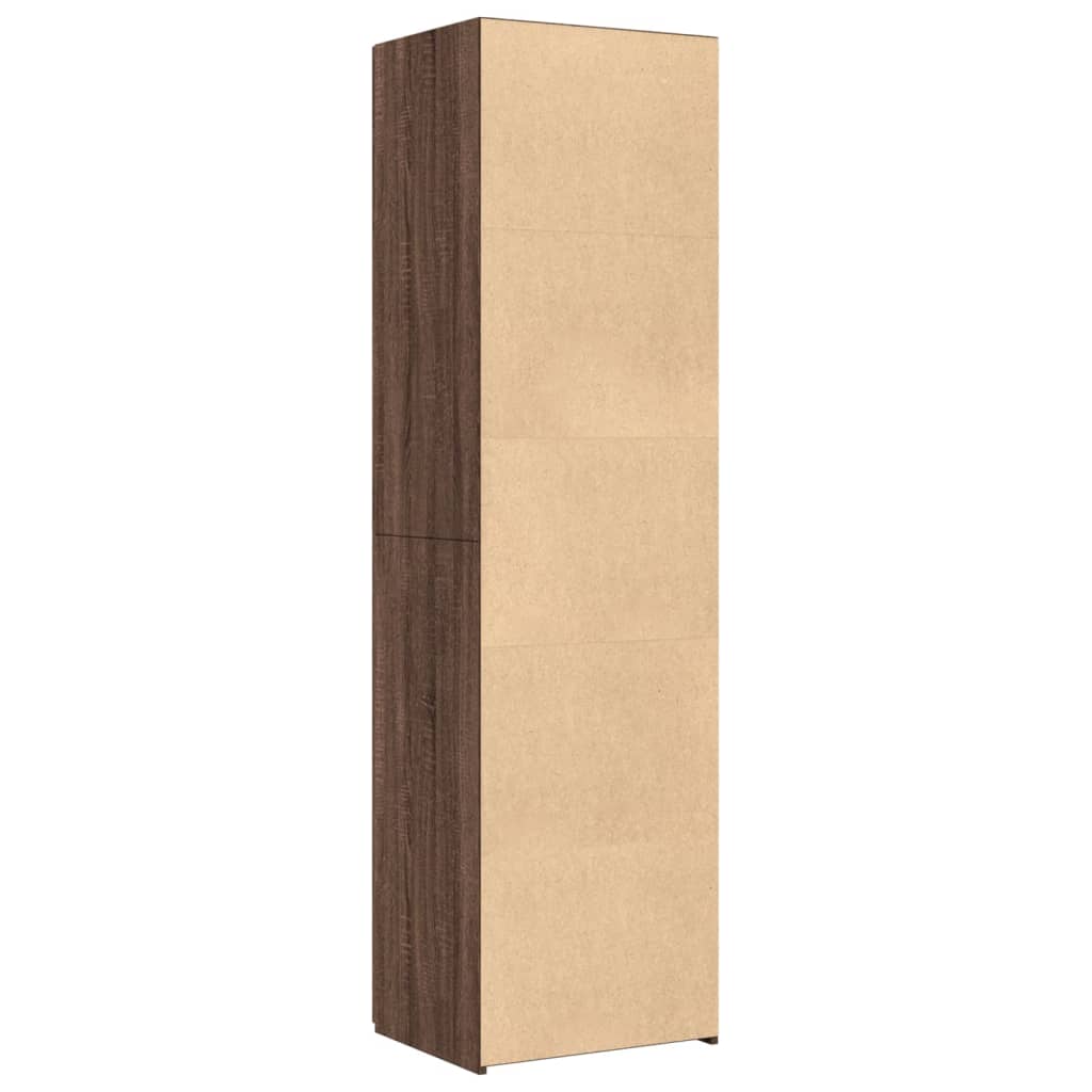 vidaXL Dulap înalt, stejar maro, 50x42,5x185 cm, lemn prelucrat