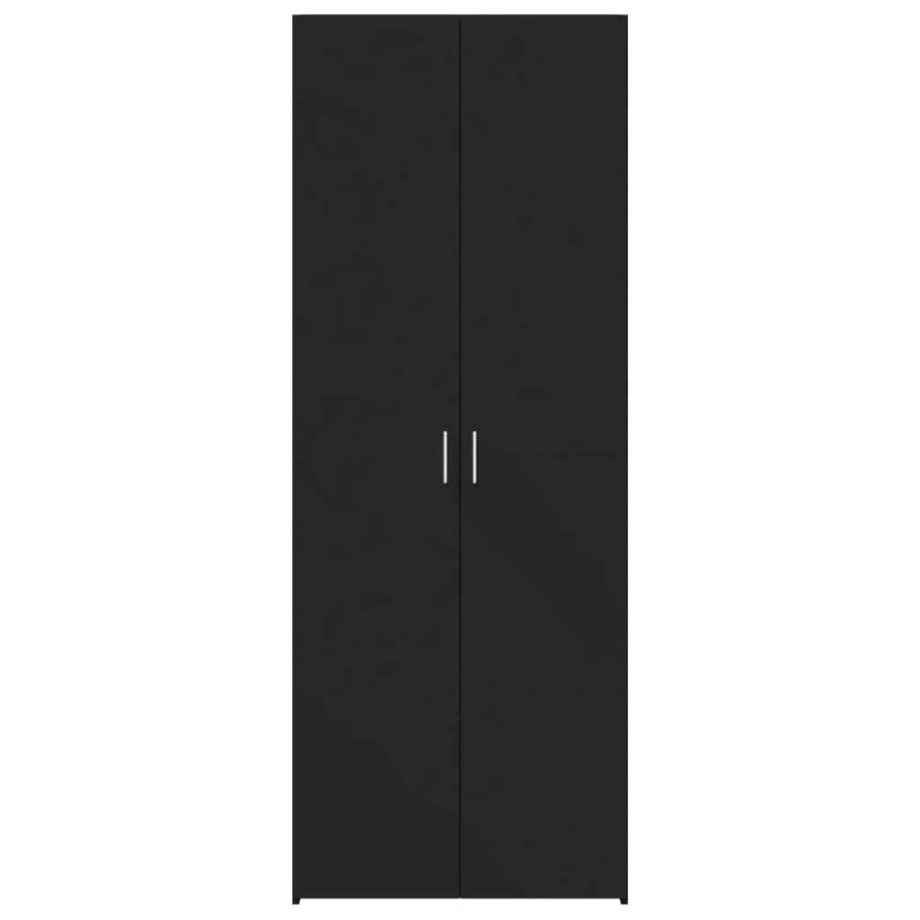 vidaXL Dulap înalt, negru, 70x42,5x185 cm, lemn prelucrat