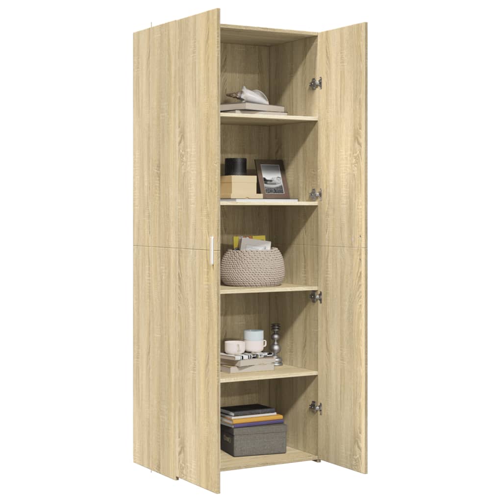 vidaXL Dulap înalt, stejar sonoma, 70x42,5x185 cm, lemn prelucrat vidaXL Dulap înalt, stejar sonoma, 70x42,5x185 cm, lemn prelucrat