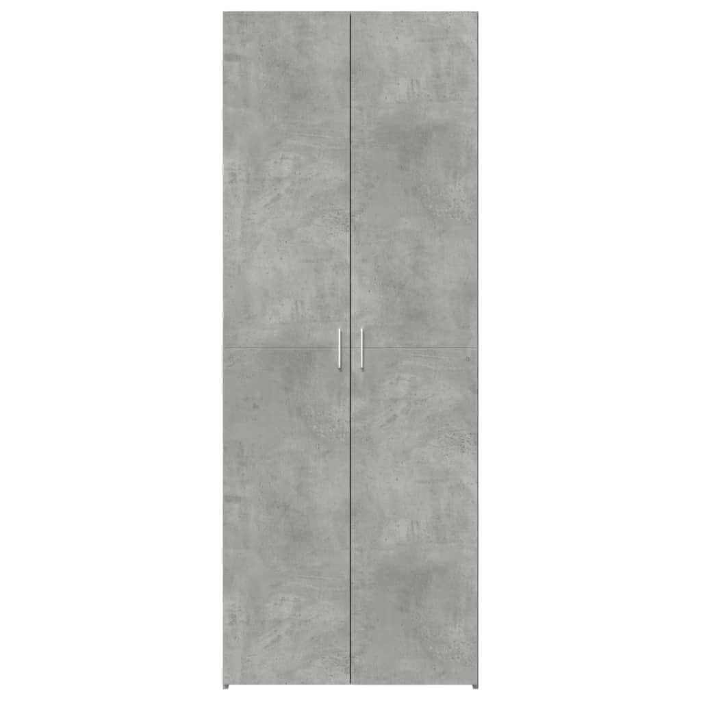 vidaXL Dulap înalt, gri beton, 70x42,5x185 cm, lemn prelucrat