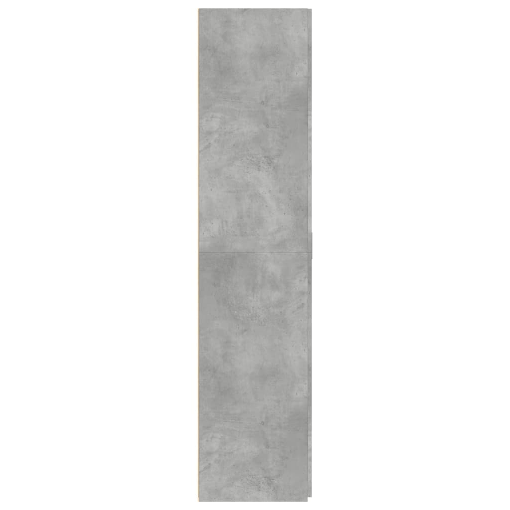 vidaXL Dulap înalt, gri beton, 70x42,5x185 cm, lemn prelucrat