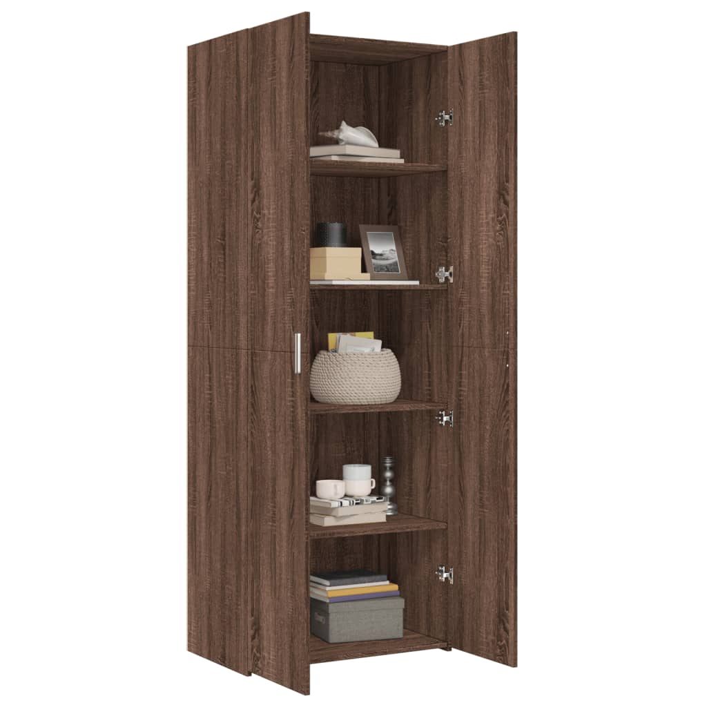 vidaXL Dulap înalt, stejar maro, 70x42,5x185 cm, lemn prelucrat