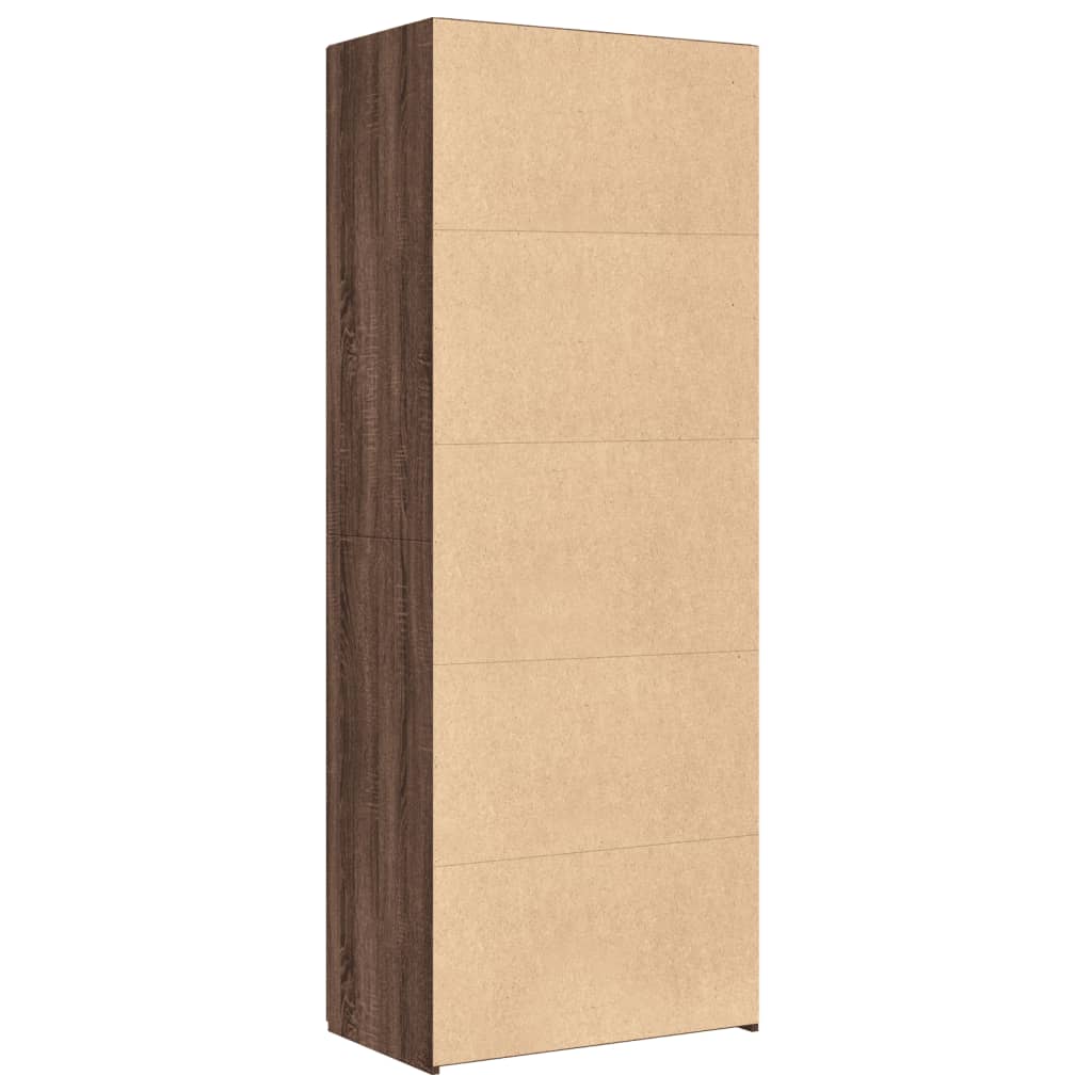 vidaXL Dulap înalt, stejar maro, 70x42,5x185 cm, lemn prelucrat