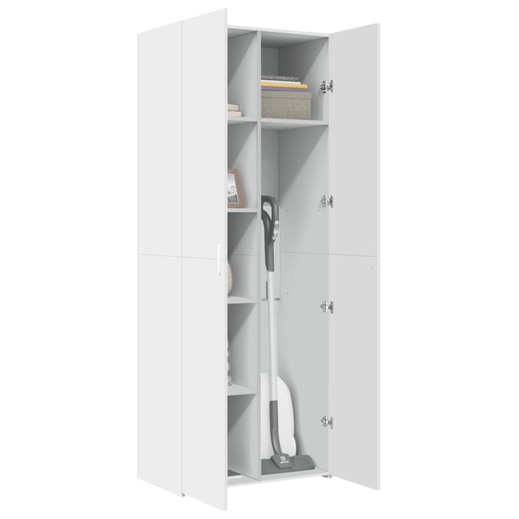 vidaXL Dulap înalt, alb, 70x42,5x185 cm, lemn prelucrat