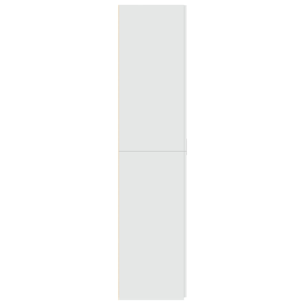 vidaXL Dulap înalt, alb, 70x42,5x185 cm, lemn prelucrat