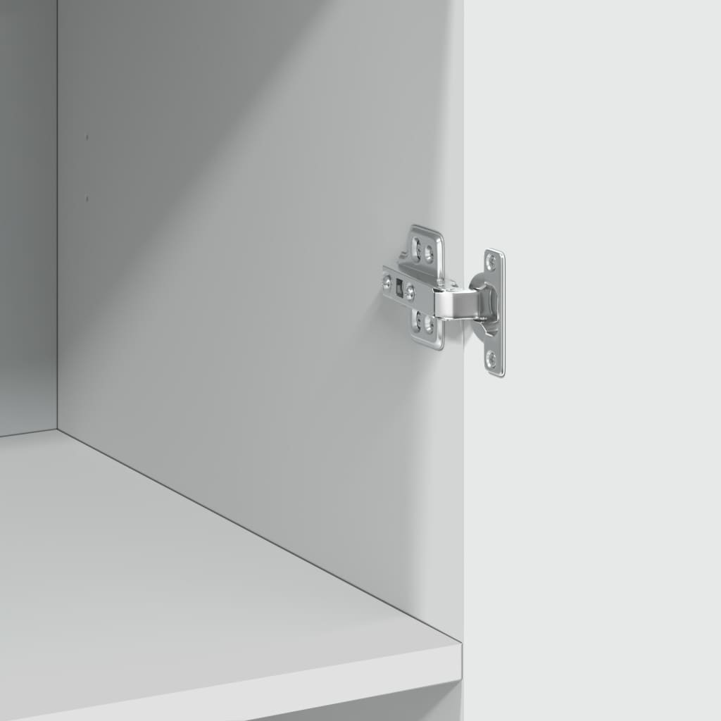 vidaXL Dulap înalt, alb, 70x42,5x185 cm, lemn prelucrat