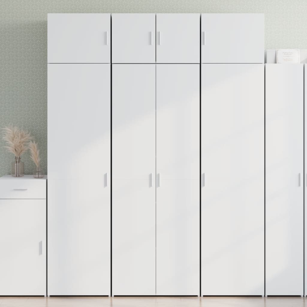 vidaXL Dulap înalt, alb, 70x42,5x185 cm, lemn prelucrat