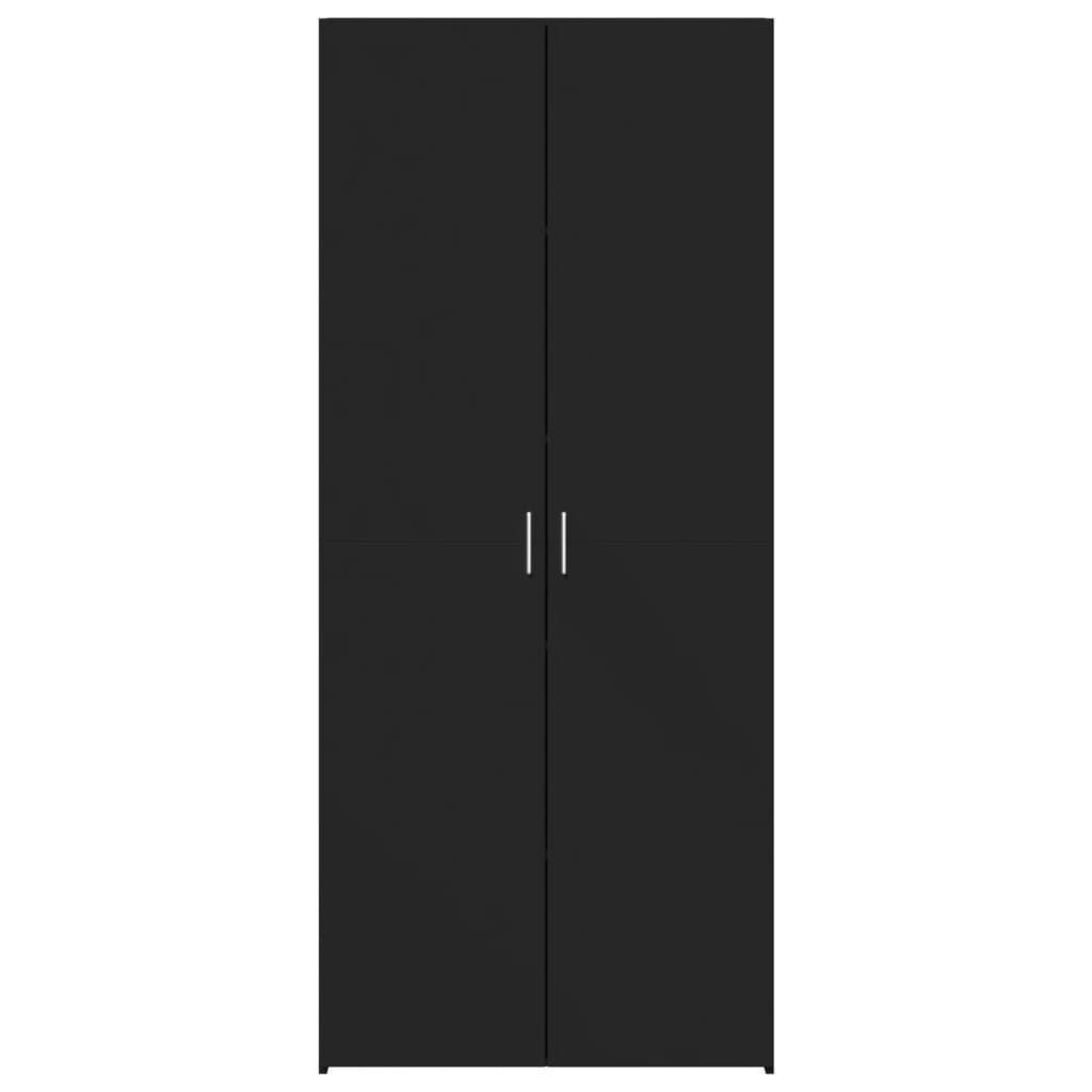 vidaXL Dulap înalt, negru, 70x42,5x185 cm, lemn prelucrat