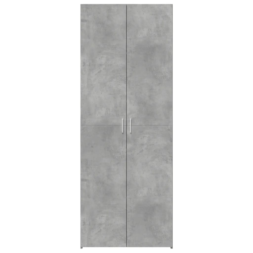 vidaXL Dulap înalt, gri beton, 70x42,5x185 cm, lemn prelucrat