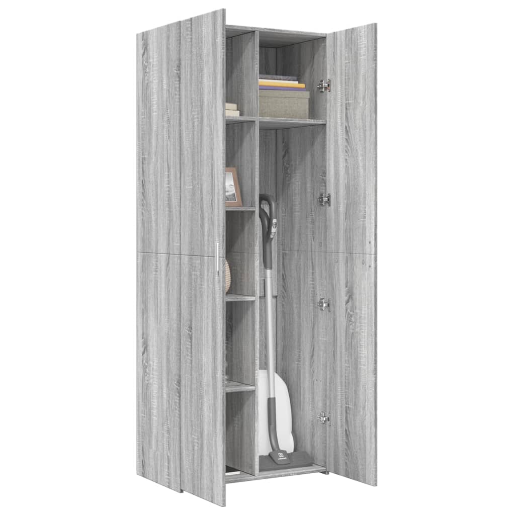 vidaXL Dulap înalt, gri sonoma, 70x42,5x185 cm, lemn prelucrat
