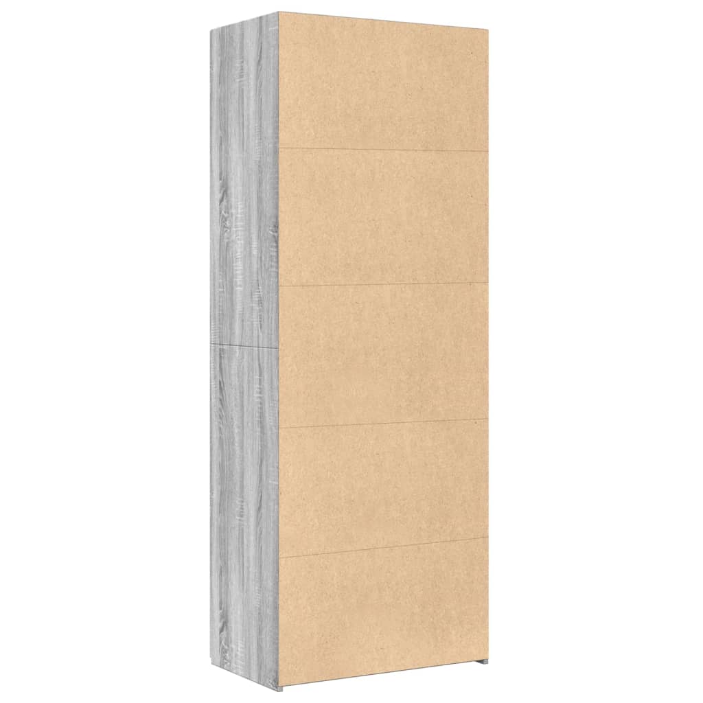 vidaXL Dulap înalt, gri sonoma, 70x42,5x185 cm, lemn prelucrat