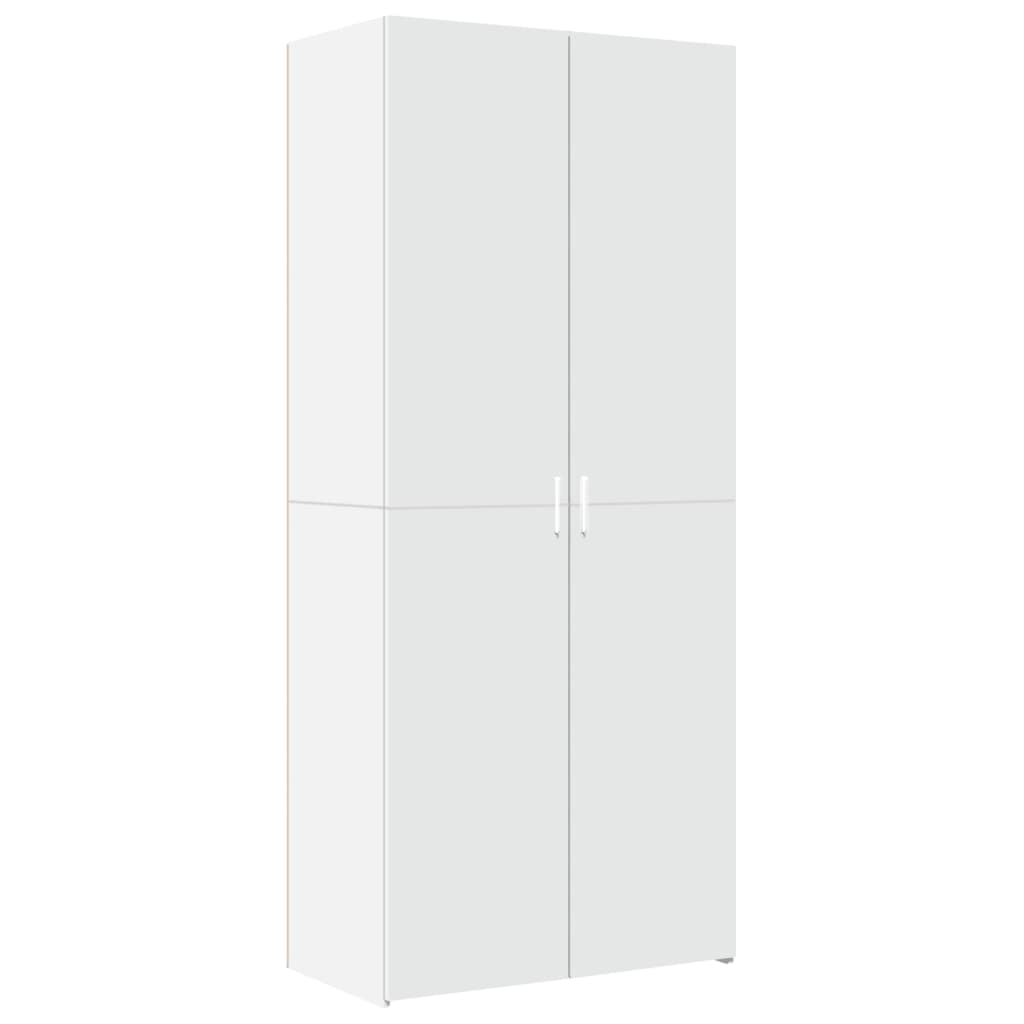 vidaXL Dulap înalt, alb, 80x42,5x185 cm, lemn prelucrat vidaXL Dulap înalt, alb, 80x42,5x185 cm, lemn prelucrat