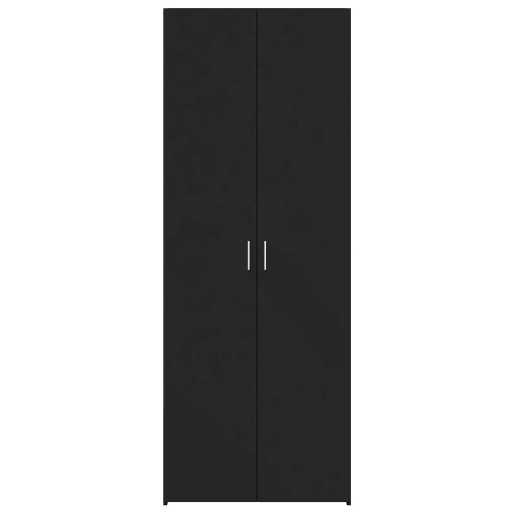 vidaXL Dulap înalt, negru, 80x42,5x185 cm, lemn prelucrat