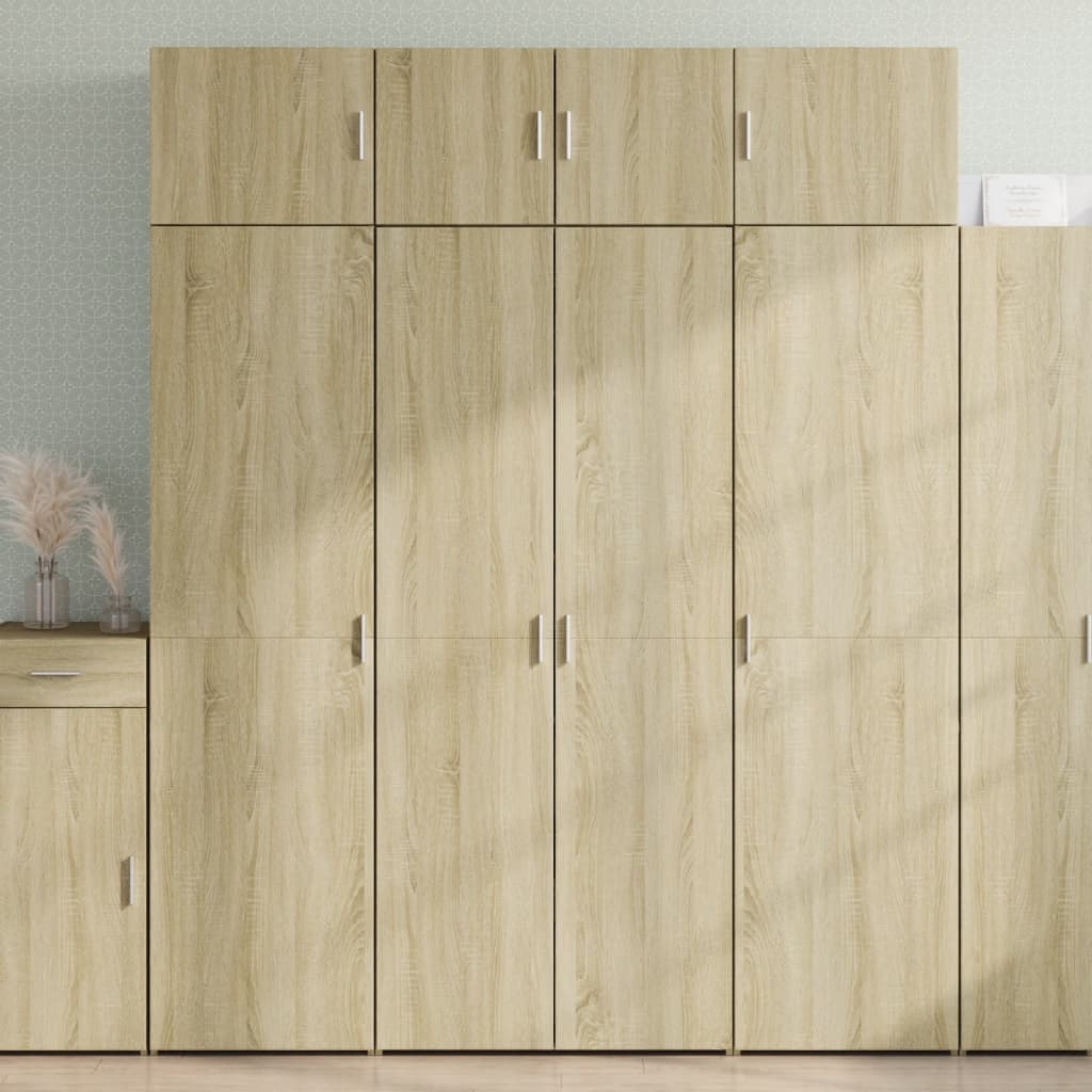 vidaXL Dulap înalt, stejar sonoma, 80x42,5x185 cm, lemn prelucrat vidaXL Dulap înalt, stejar sonoma, 80x42,5x185 cm, lemn prelucrat