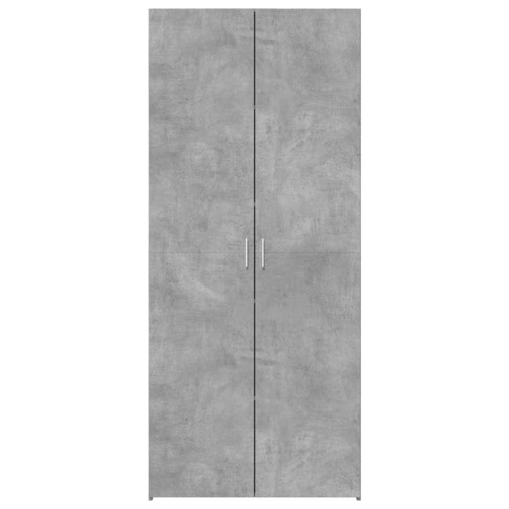 vidaXL Dulap înalt, gri beton, 80x42,5x185 cm, lemn prelucrat