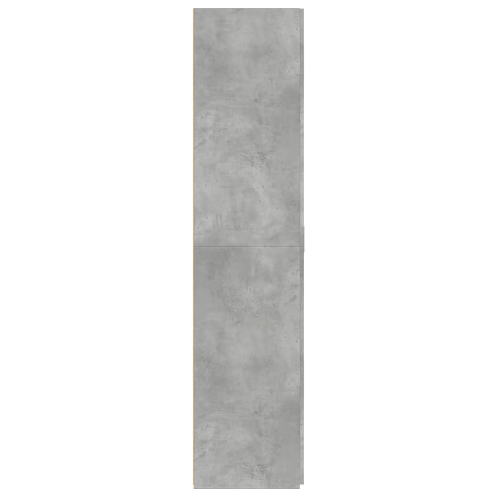vidaXL Dulap înalt, gri beton, 80x42,5x185 cm, lemn prelucrat