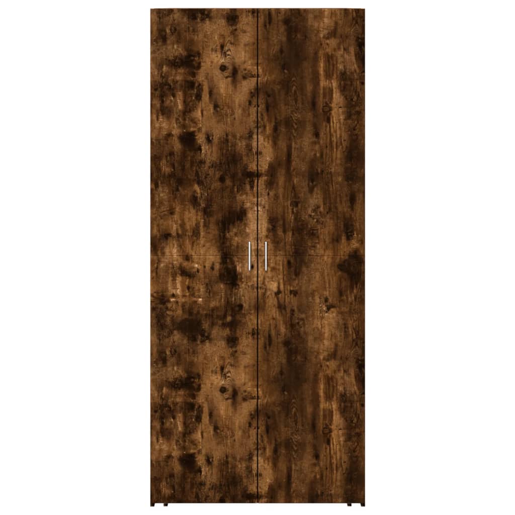 vidaXL Dulap înalt, stejar fumuriu, 80x42,5x185 cm, lemn prelucrat vidaXL Dulap înalt, stejar fumuriu, 80x42,5x185 cm, lemn prelucrat