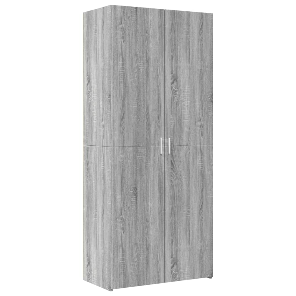 vidaXL Dulap înalt, gri sonoma, 80x42,5x185 cm, lemn prelucrat