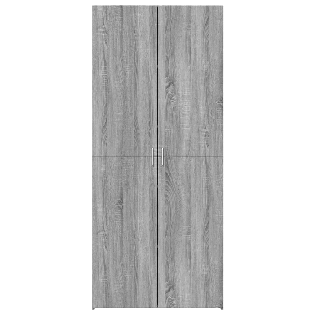 vidaXL Dulap înalt, gri sonoma, 80x42,5x185 cm, lemn prelucrat