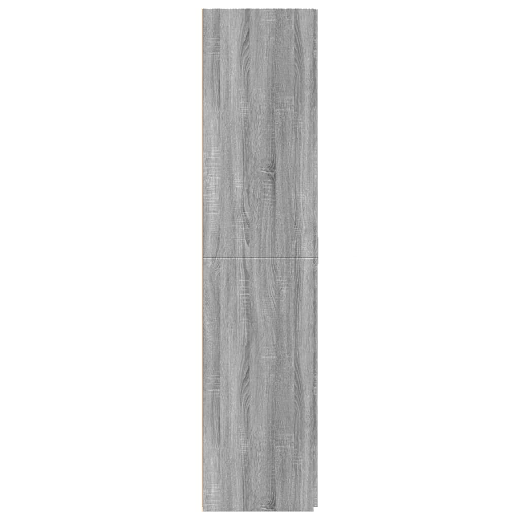 vidaXL Dulap înalt, gri sonoma, 80x42,5x185 cm, lemn prelucrat