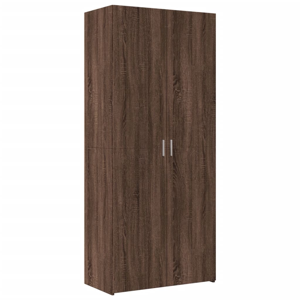 vidaXL Dulap înalt, stejar maro, 80x42,5x185 cm, lemn prelucrat