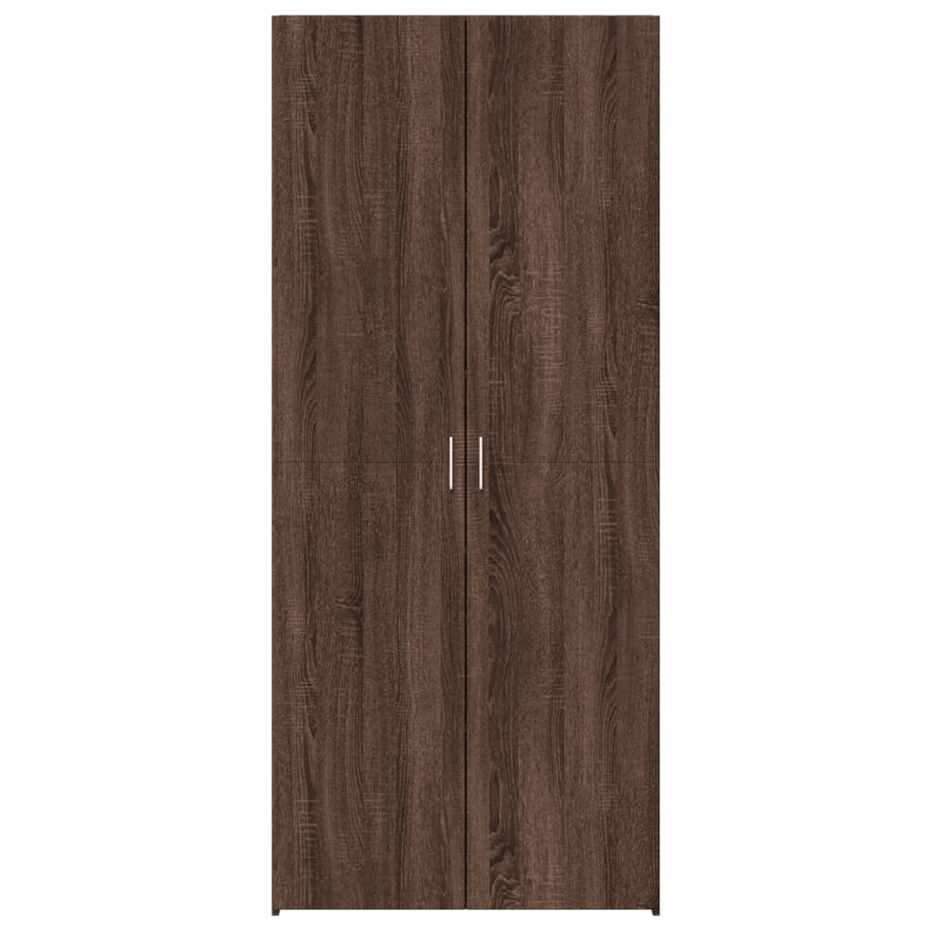 vidaXL Dulap înalt, stejar maro, 80x42,5x185 cm, lemn prelucrat