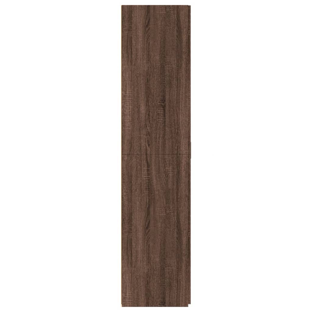 vidaXL Dulap înalt, stejar maro, 80x42,5x185 cm, lemn prelucrat