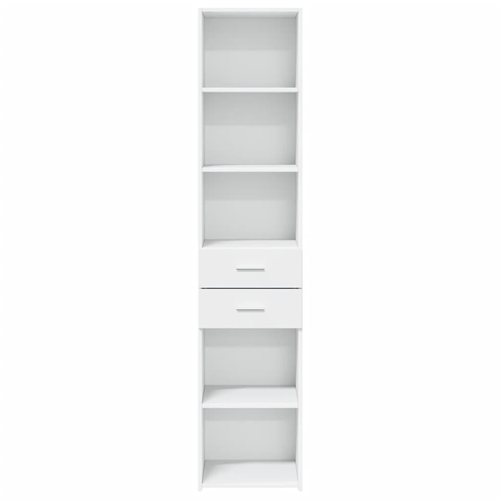 vidaXL Dulap înalt, alb, 40x42,5x185 cm, lemn prelucrat