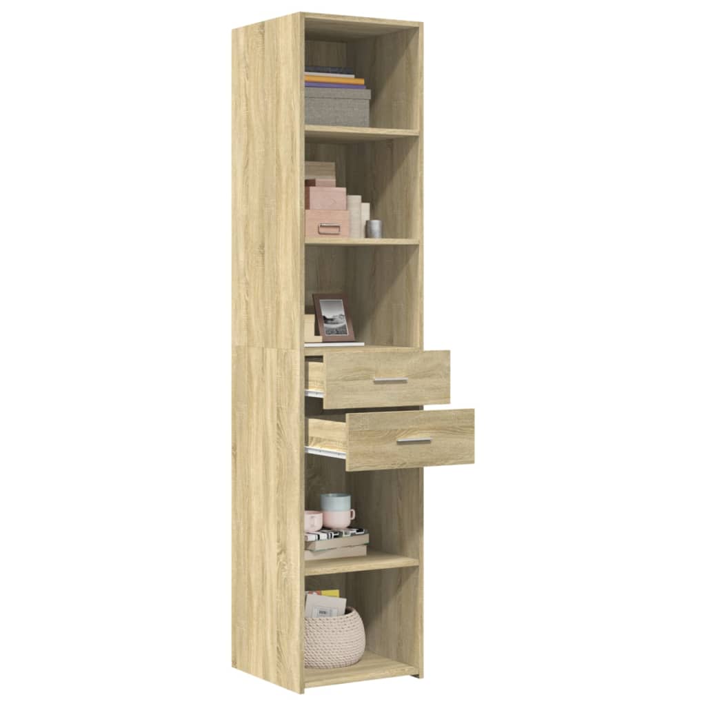 vidaXL Dulap înalt, stejar sonoma, 40x42,5x185 cm, lemn prelucrat vidaXL Dulap înalt, stejar sonoma, 40x42,5x185 cm, lemn prelucrat