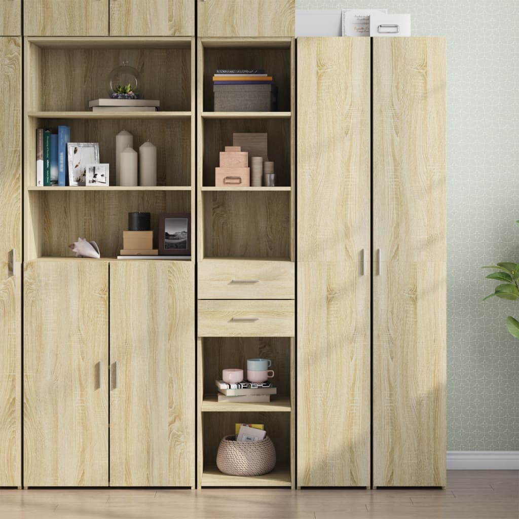 vidaXL Dulap înalt, stejar sonoma, 40x42,5x185 cm, lemn prelucrat vidaXL Dulap înalt, stejar sonoma, 40x42,5x185 cm, lemn prelucrat