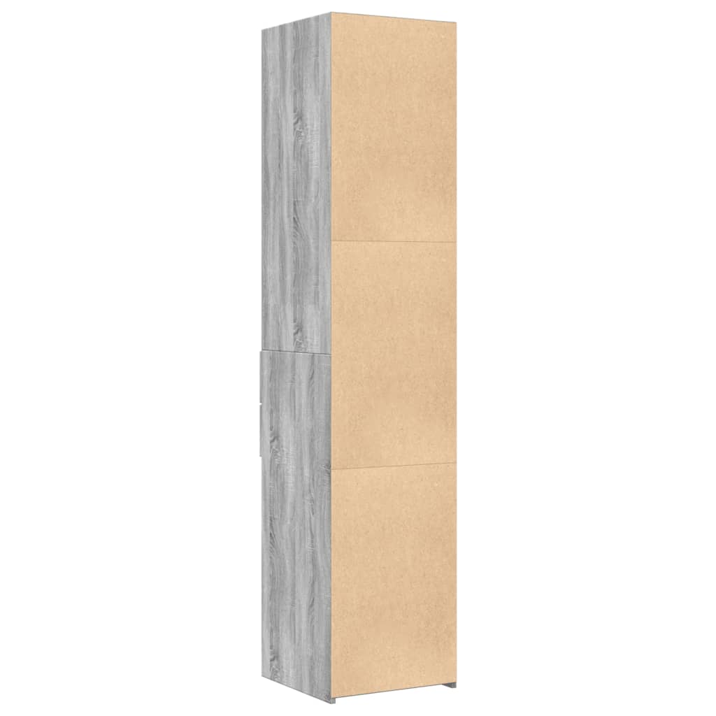 vidaXL Dulap înalt, gri sonoma, 40x42,5x185 cm, lemn prelucrat