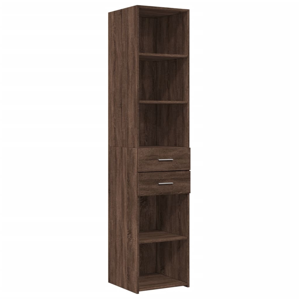 vidaXL Dulap înalt, stejar maro, 40x42,5x185 cm, lemn prelucrat