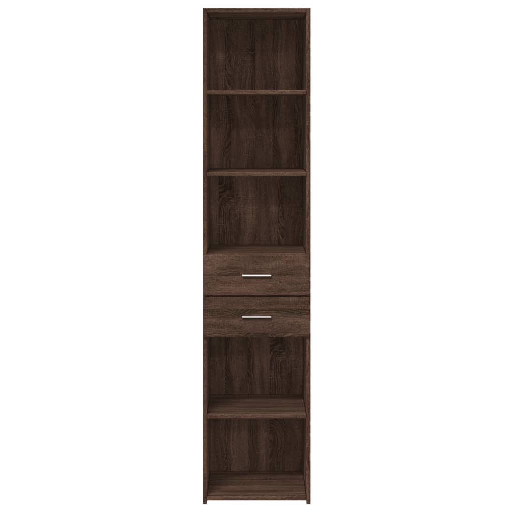 vidaXL Dulap înalt, stejar maro, 40x42,5x185 cm, lemn prelucrat