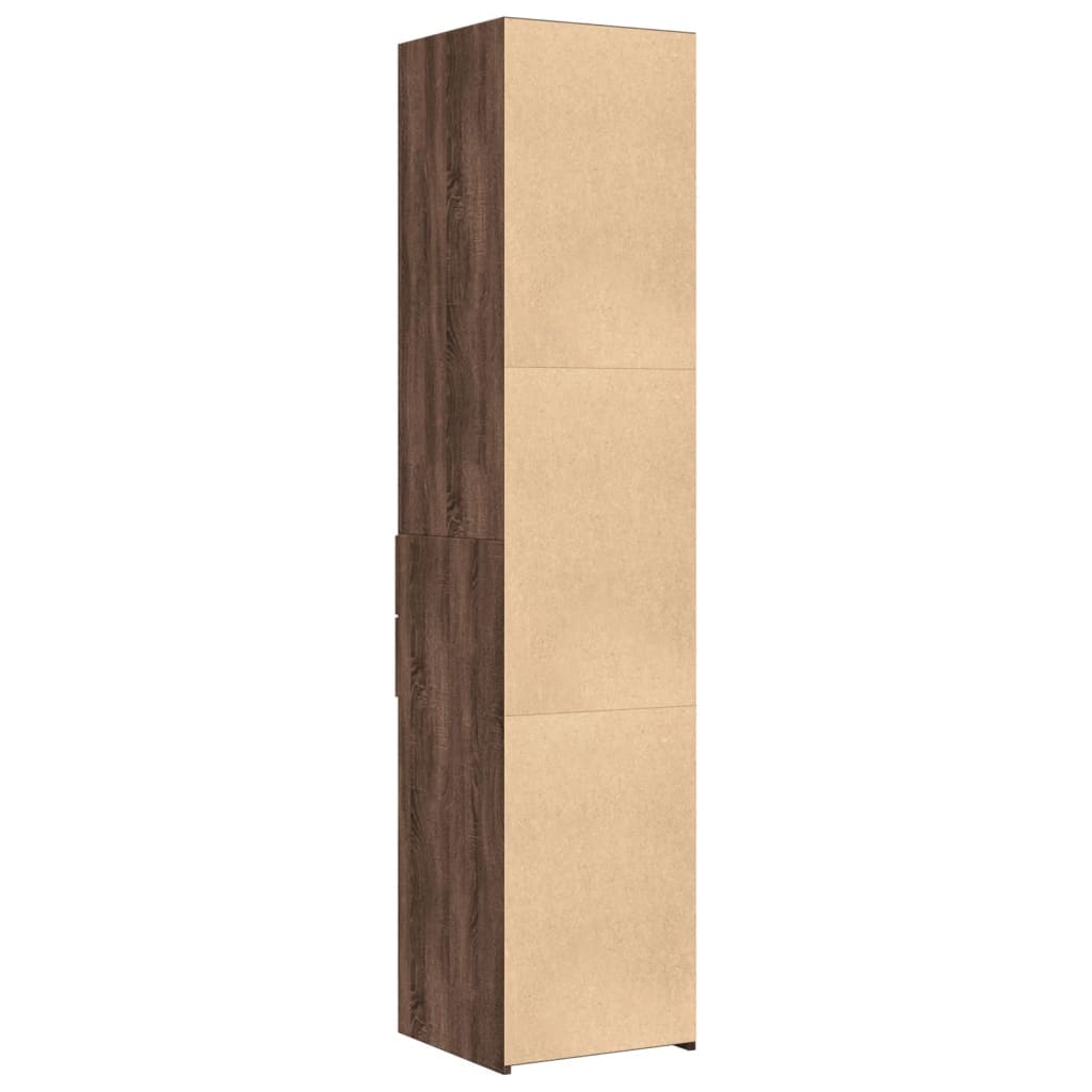 vidaXL Dulap înalt, stejar maro, 40x42,5x185 cm, lemn prelucrat
