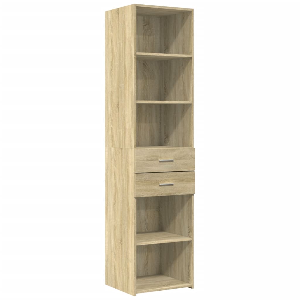 vidaXL Dulap înalt, stejar sonoma, 45x42,5x185 cm, lemn compozit