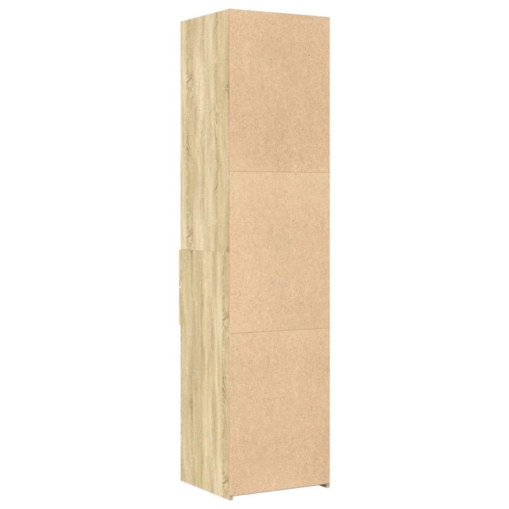 vidaXL Dulap înalt, stejar sonoma, 45x42,5x185 cm, lemn compozit