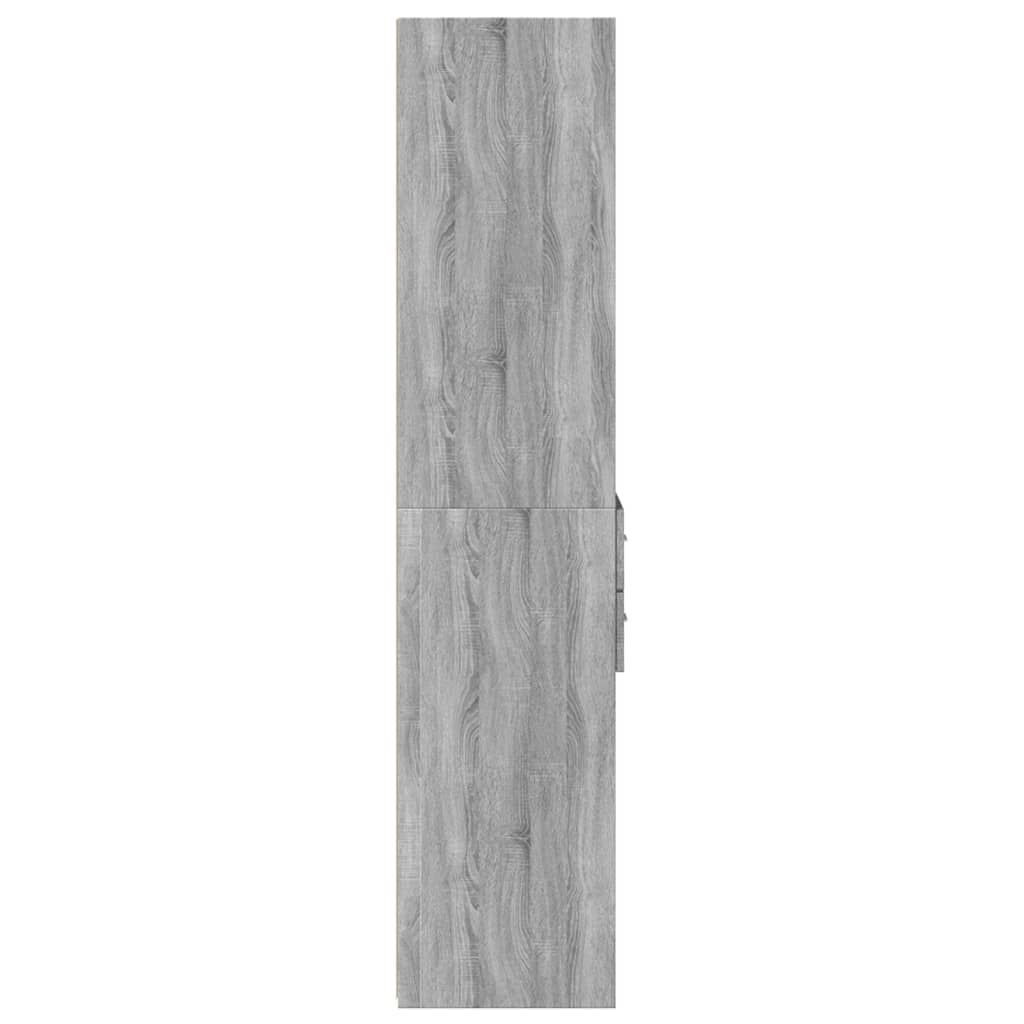 vidaXL Dulap înalt, gri sonoma, 45x42,5x185 cm, lemn compozit
