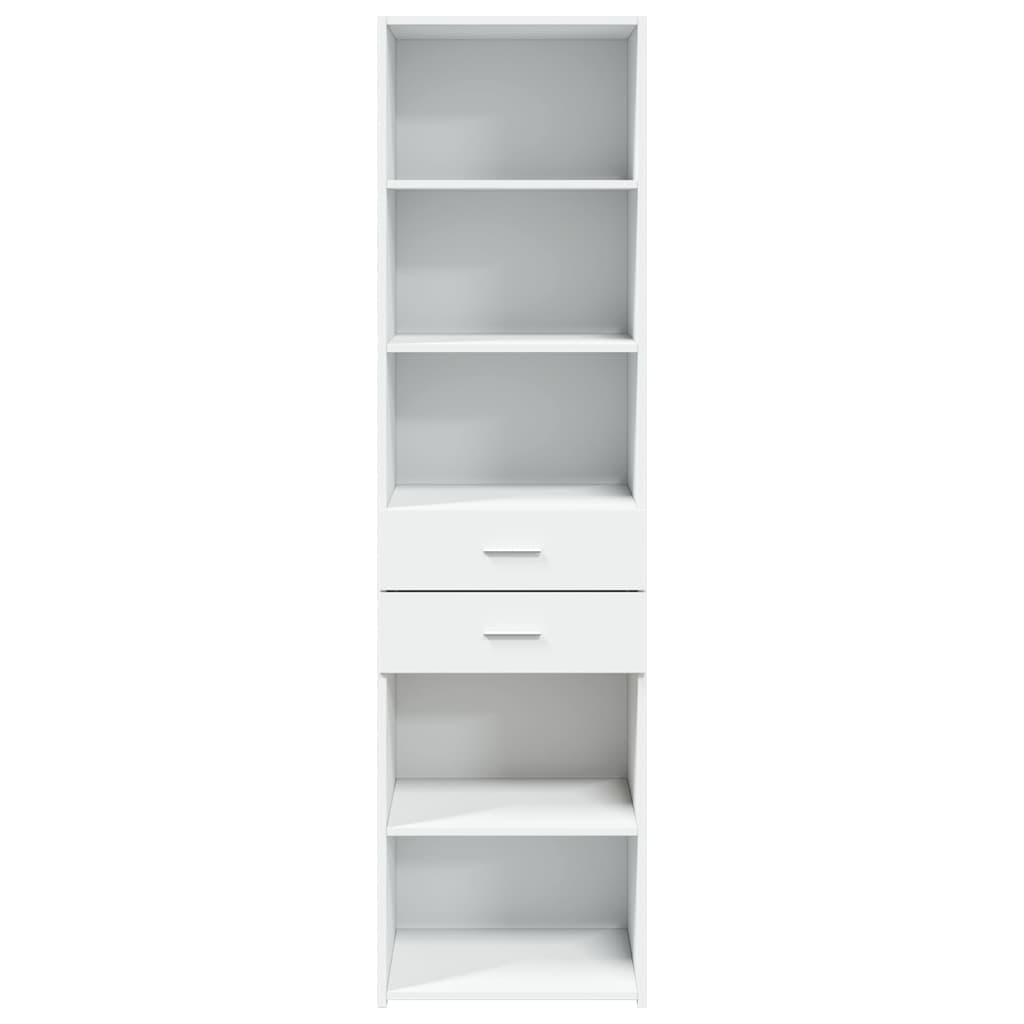 vidaXL Dulap înalt, alb, 50x42,5x185 cm, lemn prelucrat