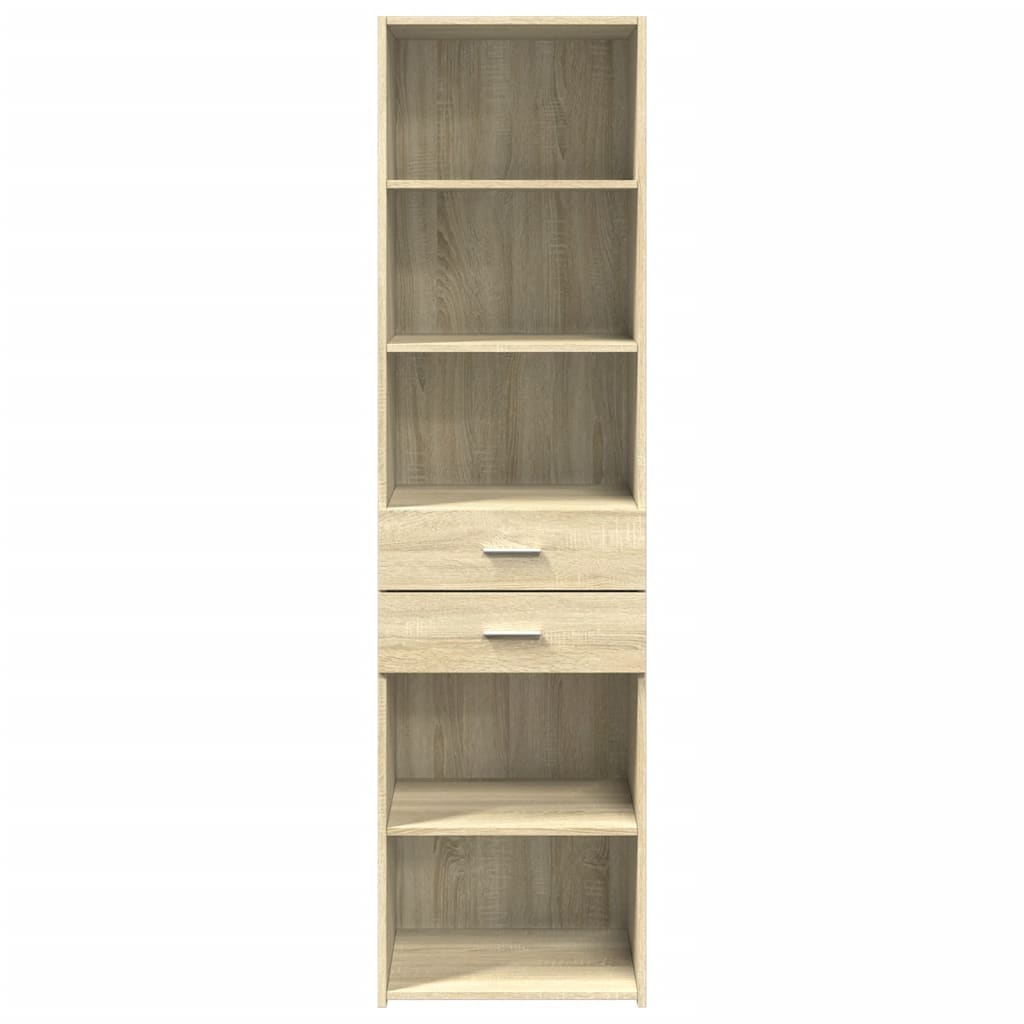 vidaXL Dulap înalt, stejar sonoma, 50x42,5x185 cm, lemn prelucrat