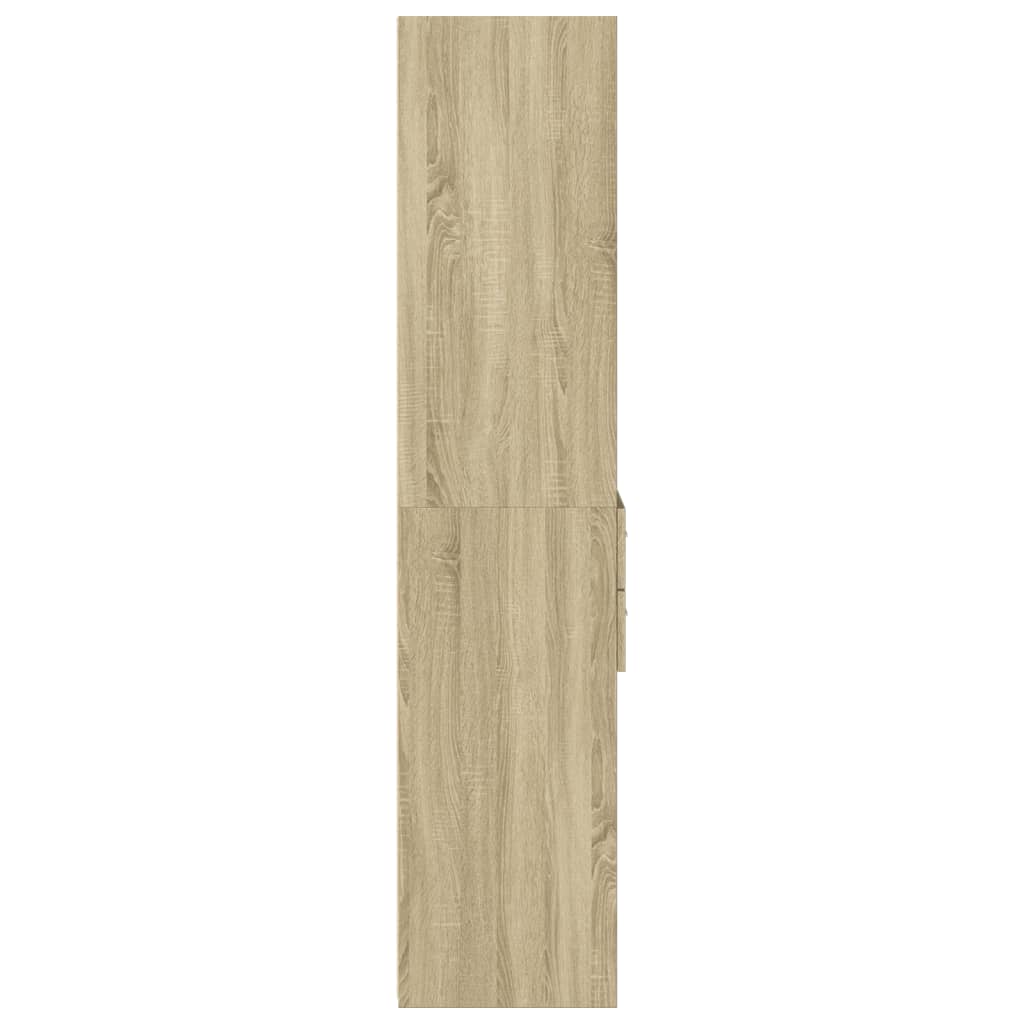 vidaXL Dulap înalt, stejar sonoma, 50x42,5x185 cm, lemn prelucrat