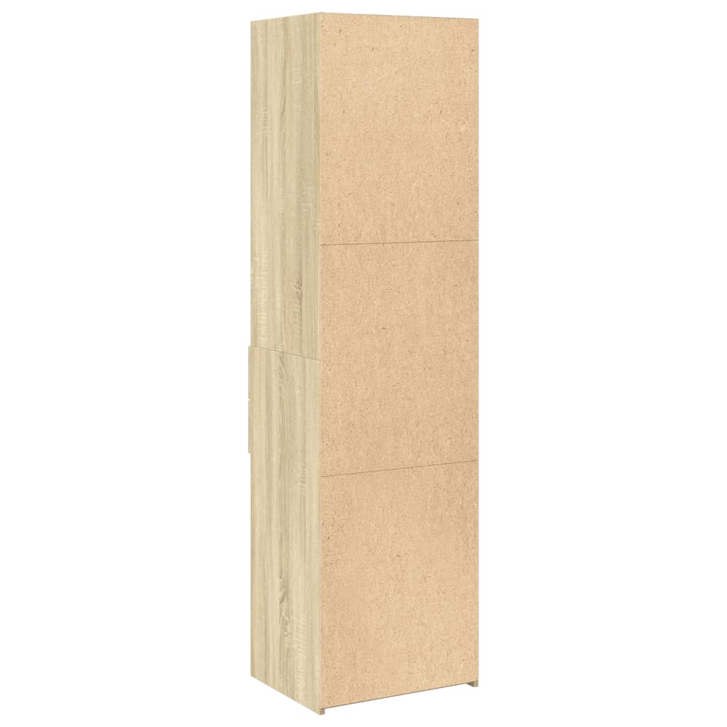 vidaXL Dulap înalt, stejar sonoma, 50x42,5x185 cm, lemn prelucrat