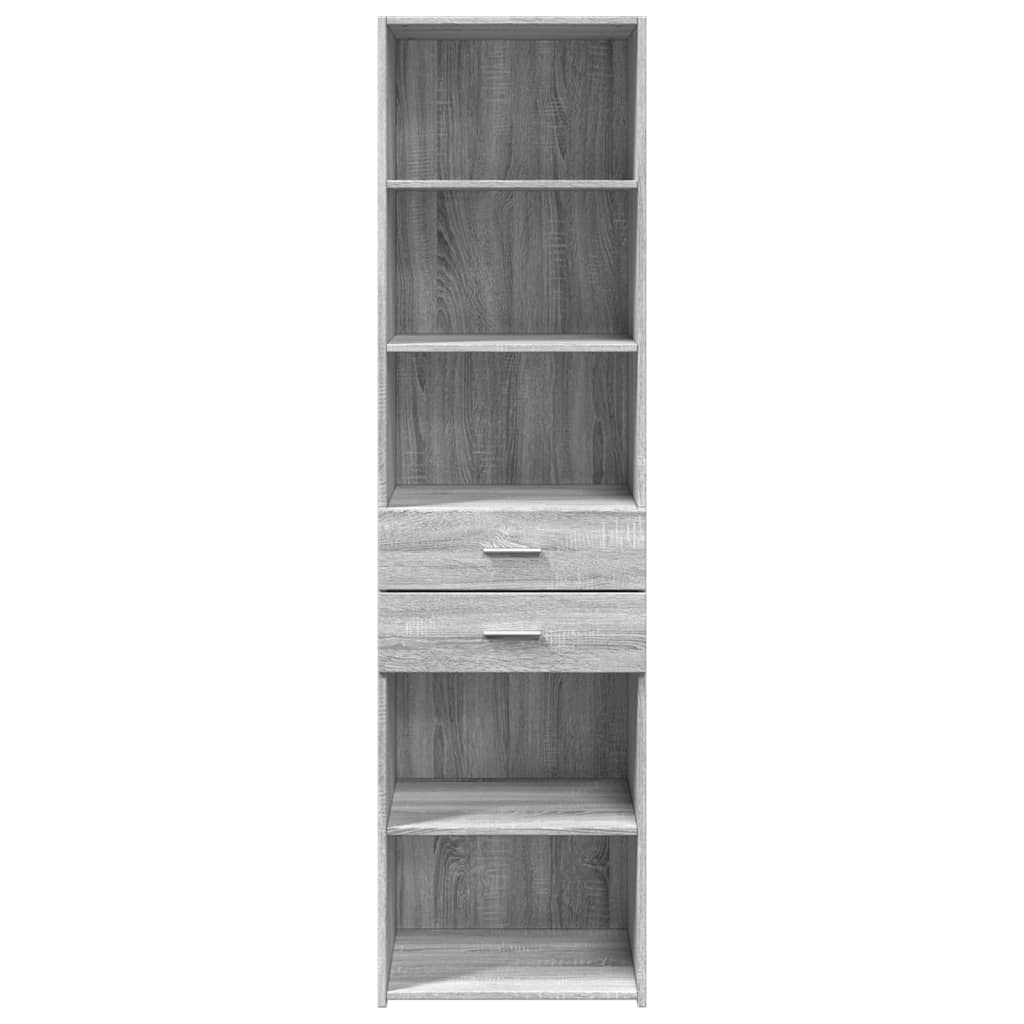 vidaXL Dulap înalt, gri sonoma, 50x42,5x185 cm, lemn prelucrat