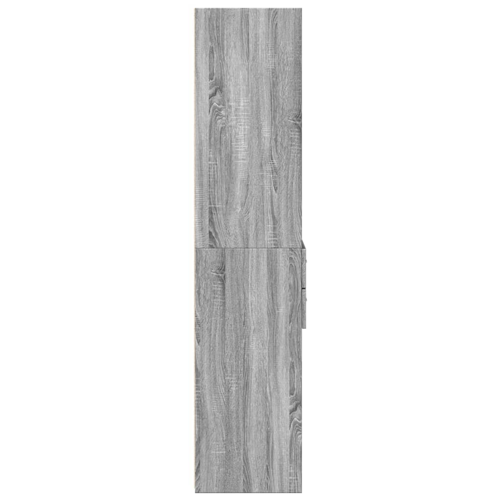 vidaXL Dulap înalt, gri sonoma, 50x42,5x185 cm, lemn prelucrat