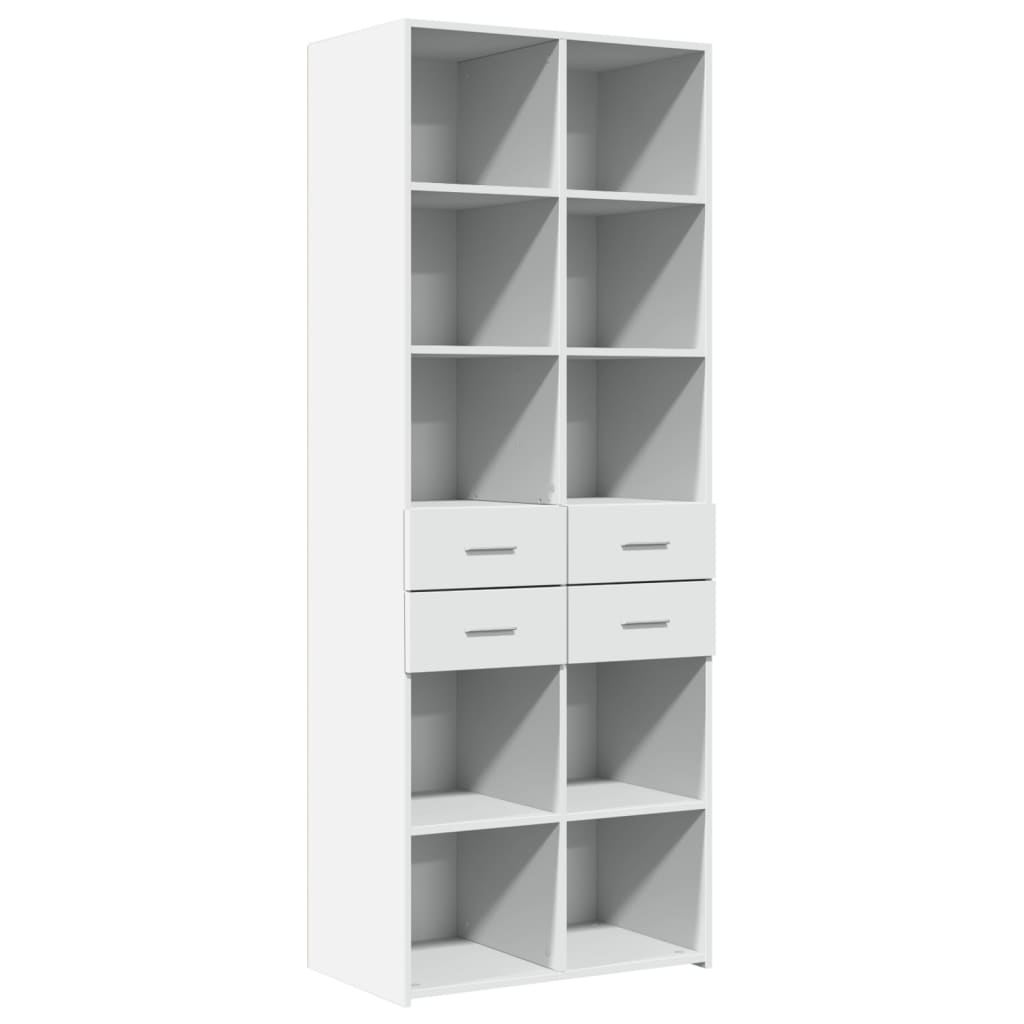 vidaXL Dulap înalt, alb, 70x42,5x185 cm, lemn prelucrat