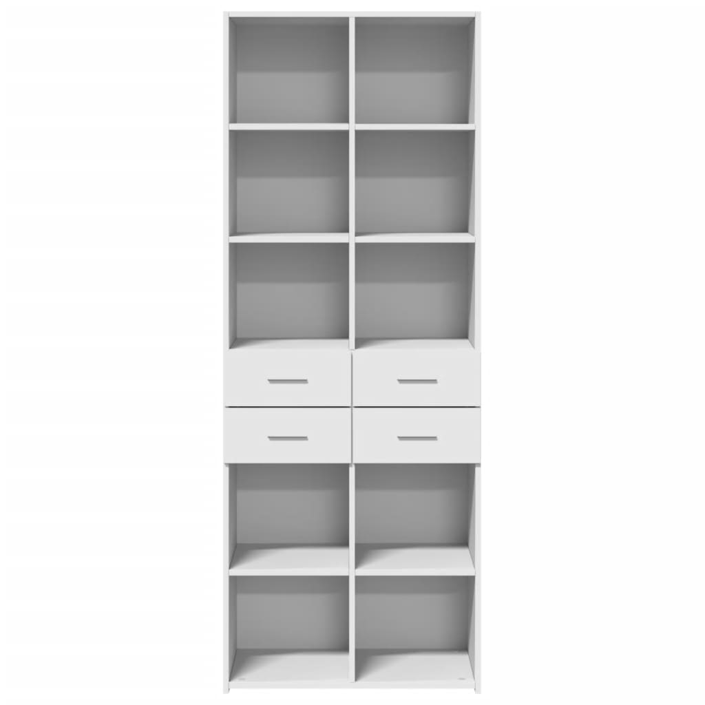 vidaXL Dulap înalt, alb, 70x42,5x185 cm, lemn prelucrat