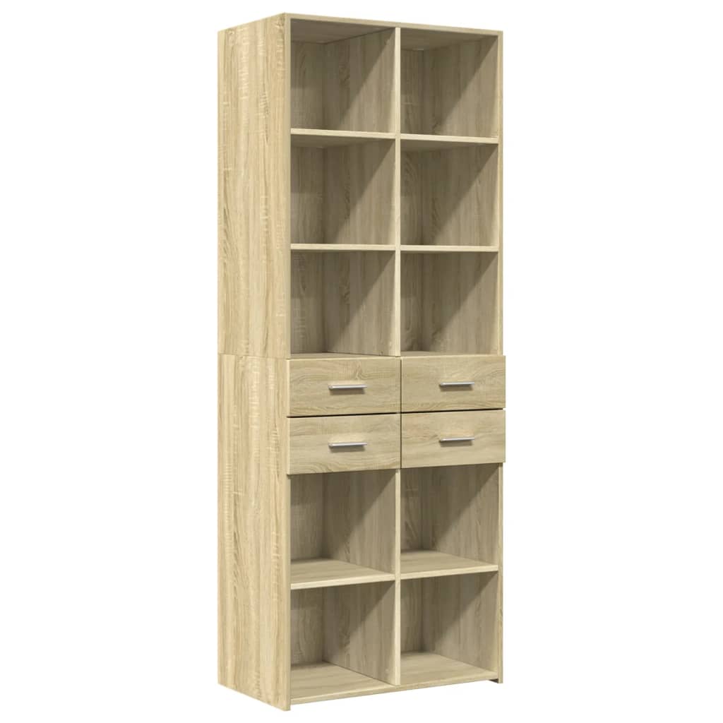vidaXL Dulap înalt, stejar sonoma, 70x42,5x185 cm, lemn prelucrat